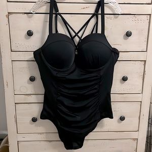 Torrid Black One-piece Bathing-suit